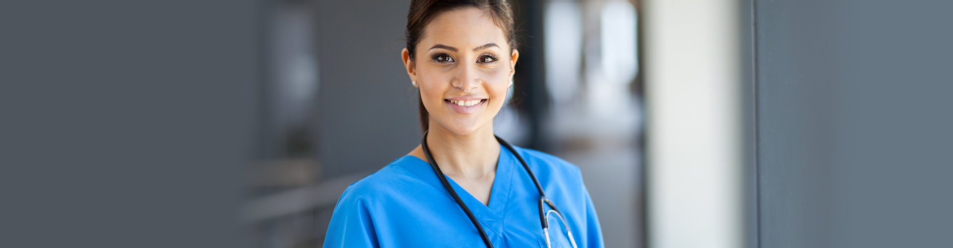 nurse smiling